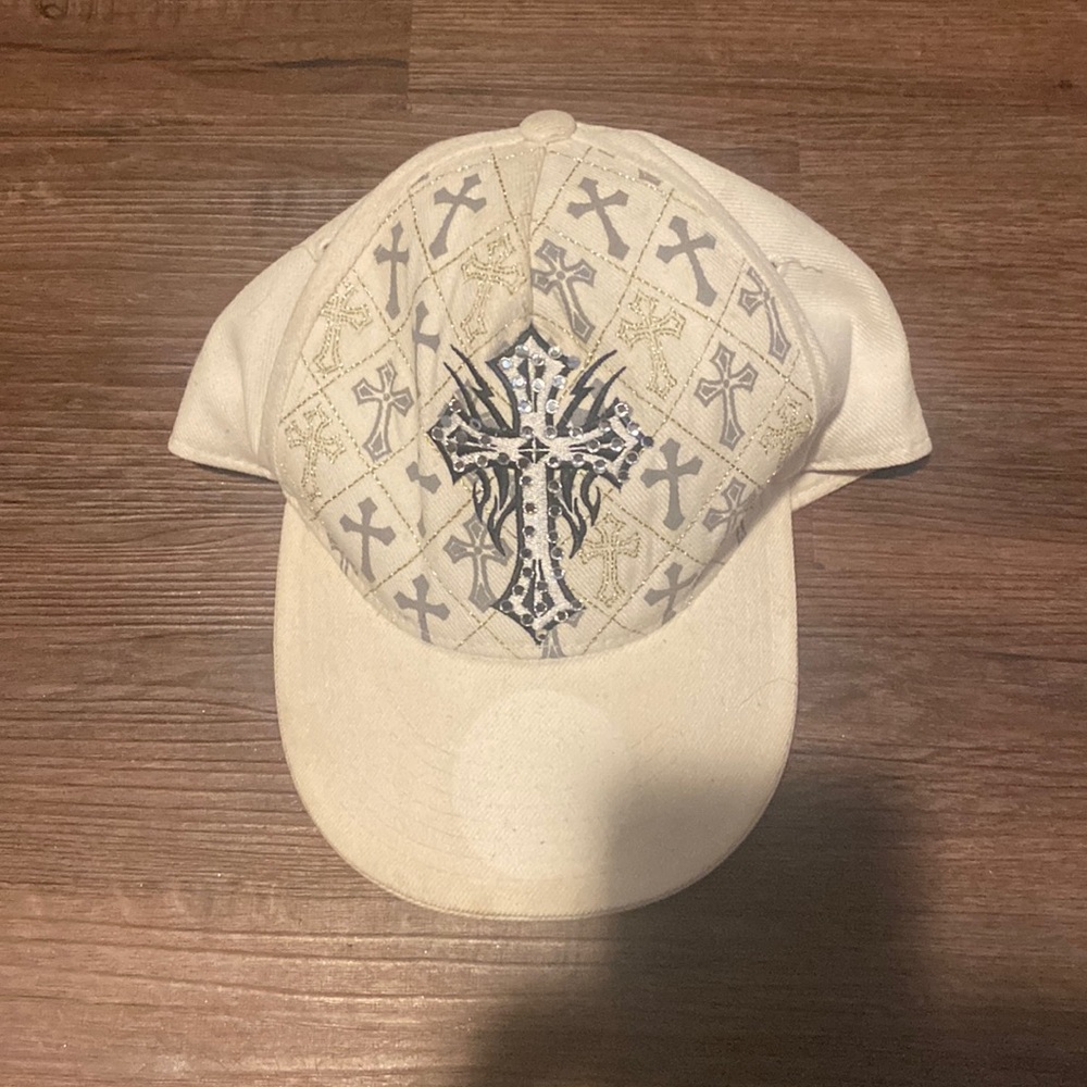 Pitbull y2k cross jewel hat vintage